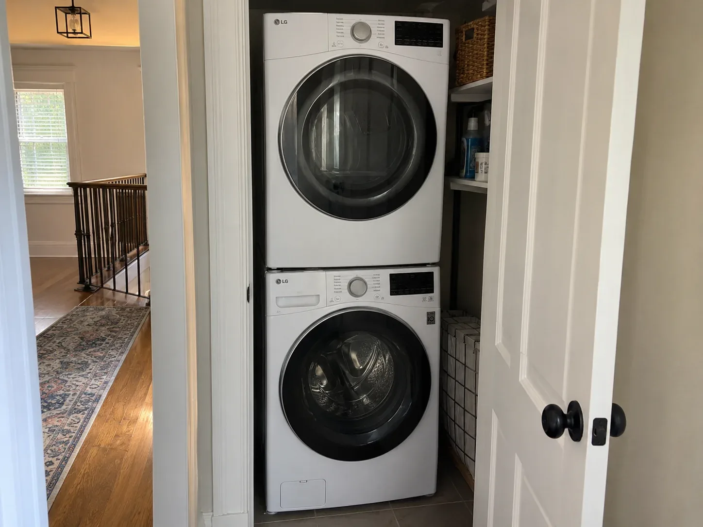 Stacked washing machine