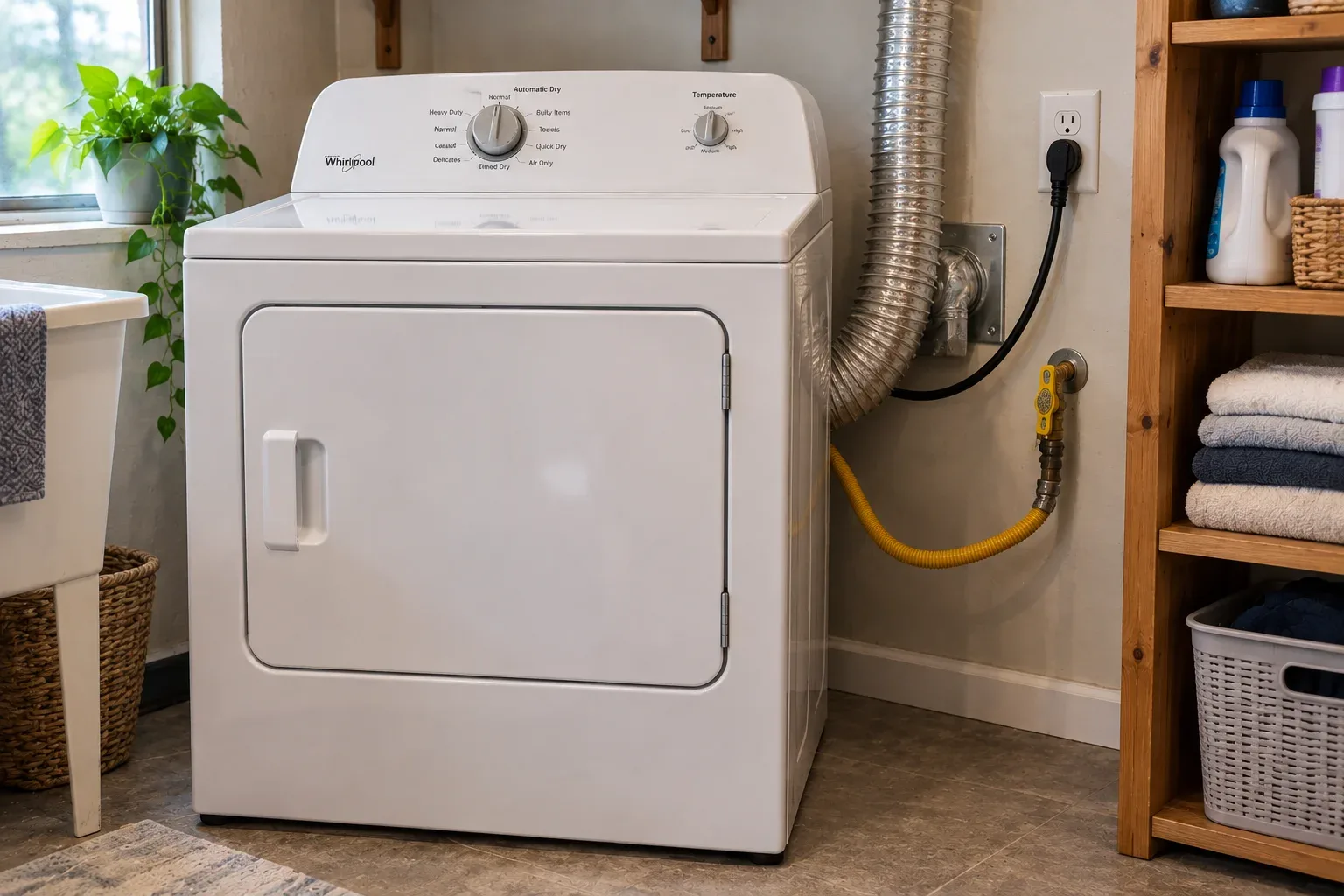 Gas clothes dryer